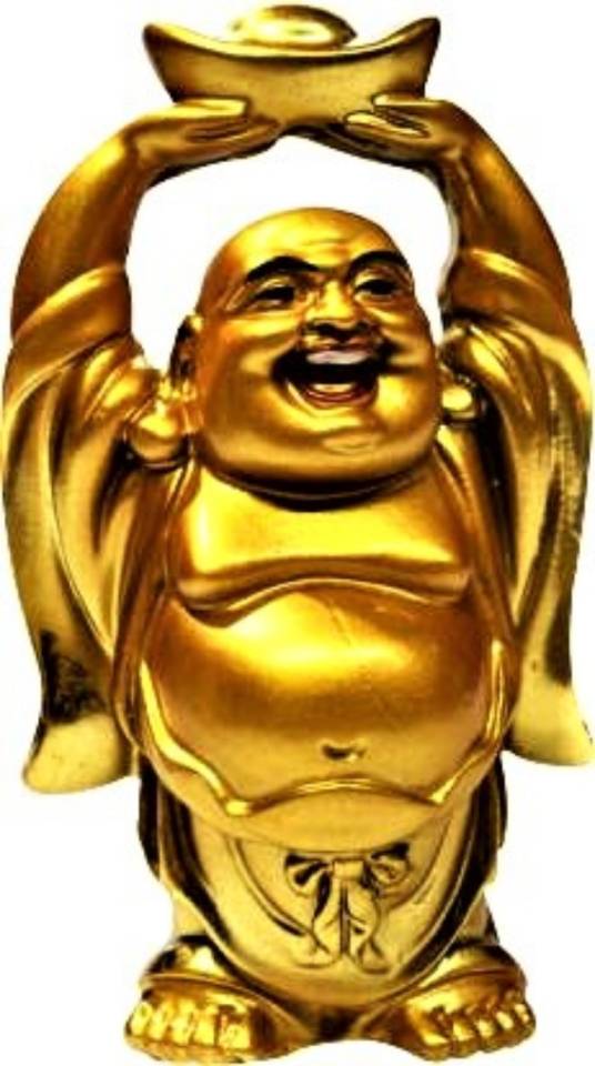 VIRSAA EXCLUSIVE LAUGHING BUDDHA WITH INGOT FENG SHUI