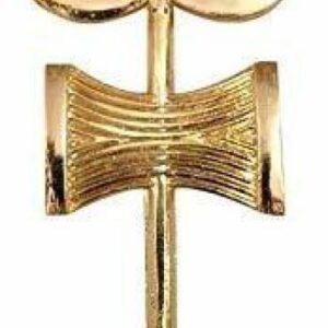Puja N Pujari Gold Plated Damru Trishul with Stand for Pooja Decorative Showpiece  -  11 cm  (Brass
