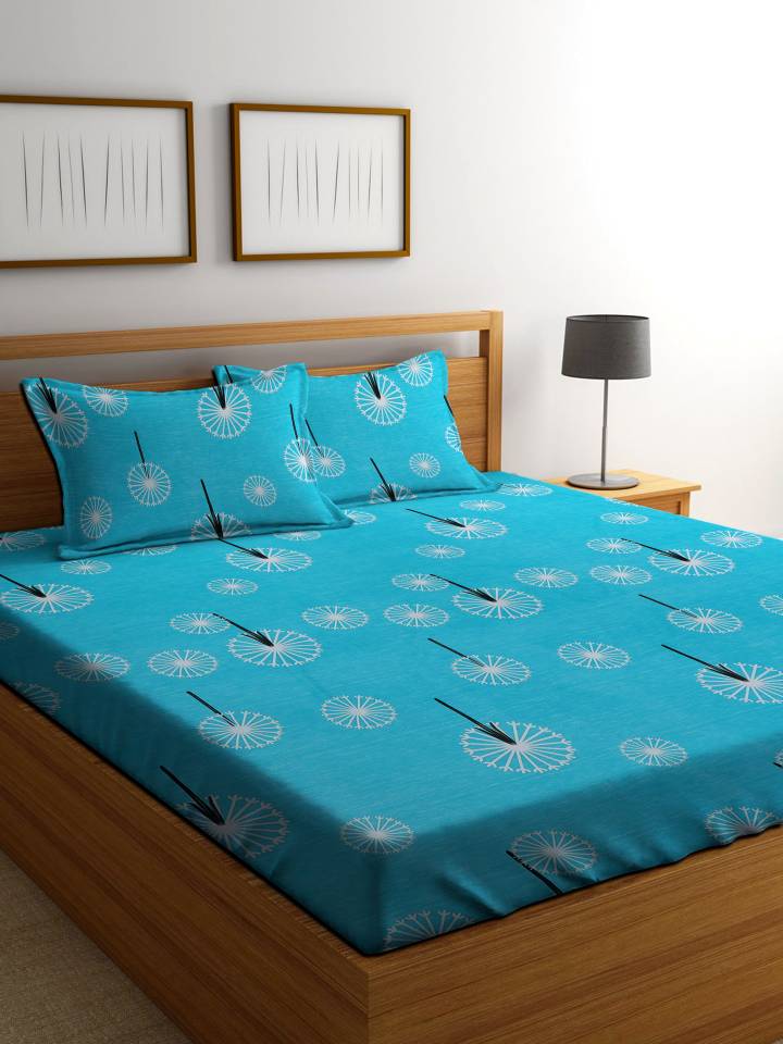 RD TREND 180 TC Cotton King Glow in the Dark Bedsheet  (Pack of 1