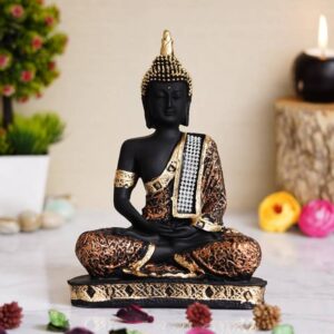 Royalbox Meditating Buddha Statue For Home Decor Idol/Showpiece Decorative Showpiece  -  22 cm  (Polyresin