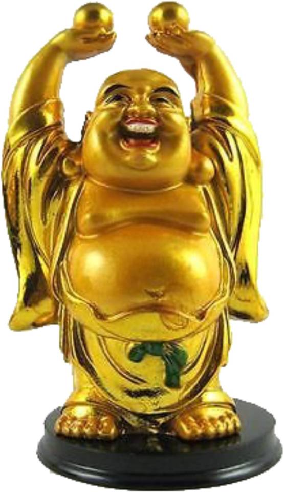 Saubhagya Global Lifting Gold Balls Laughing Buddha For Health