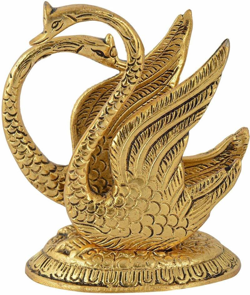 Gyanoday Creations Metal Decorative Golden Swan Duck Shape Napkin