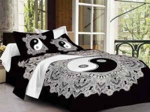 kk fab and fashion 300 TC Cotton King Printed Bedsheet  (Pack of 1