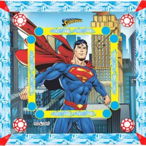 Miss & Chief Superman Licensed 2 in 1 carrom board and ludo board for kids (20inch X 20inch) Carrom Board Board Game