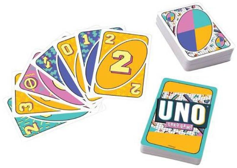 mattel GAMES UNO Iconic 1990s Card Game  (Multicolor)