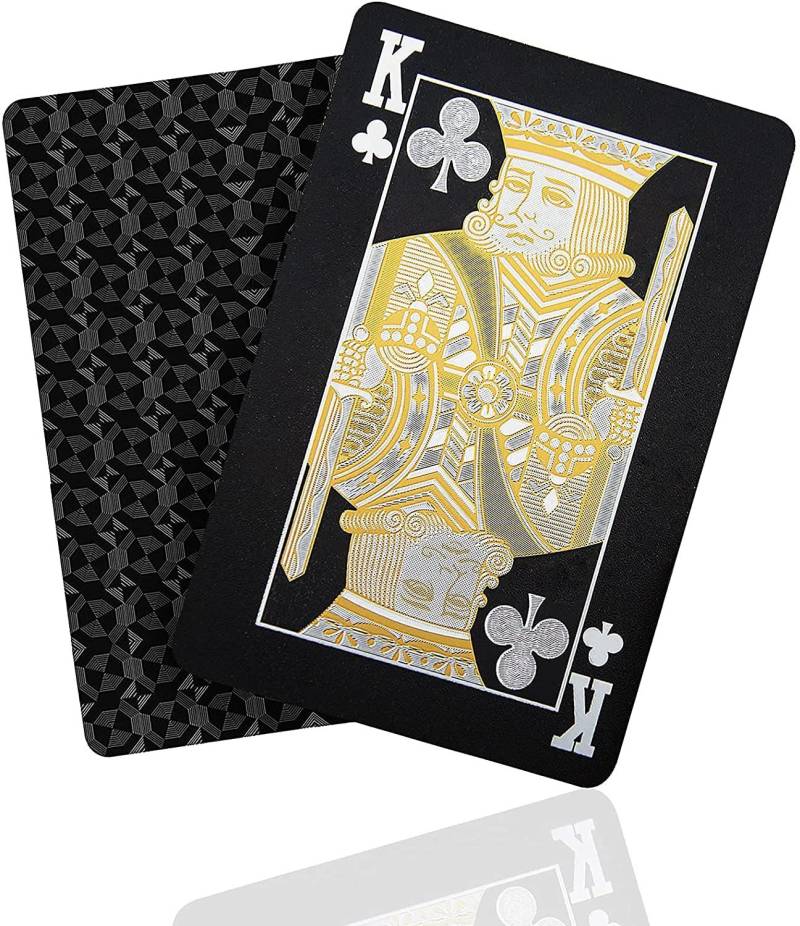 RIANZ Waterproof Black Playing Cards