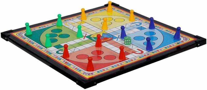 AQUILA 2 in 1 Cartoon Characters Ludo with Snake Ladder