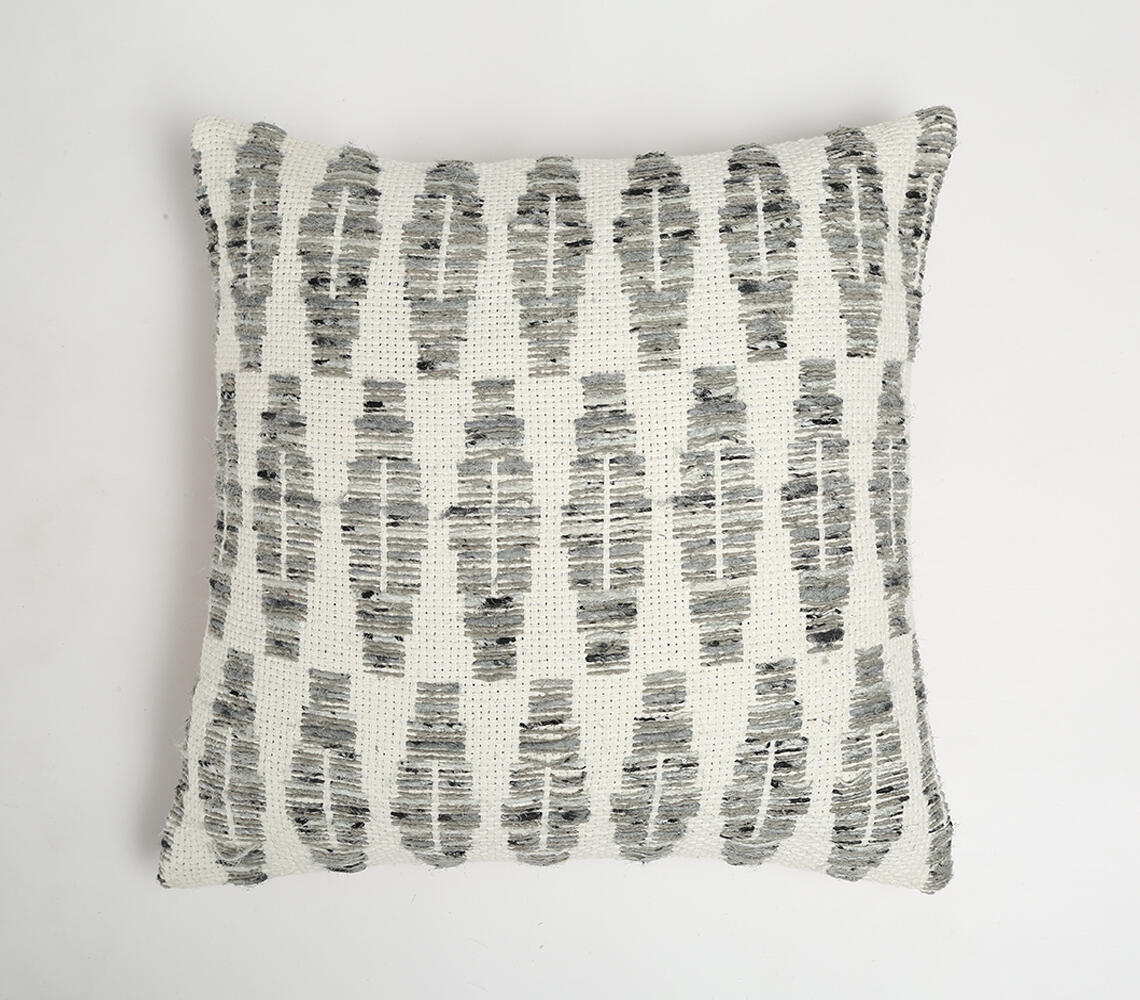 Abstract Design Cotton Cushion Cover - Grey - VAQL10101144916