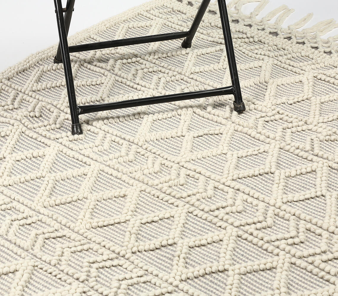Geometric Tufted Misty rug (medium) - Grey - VAQL10101166054