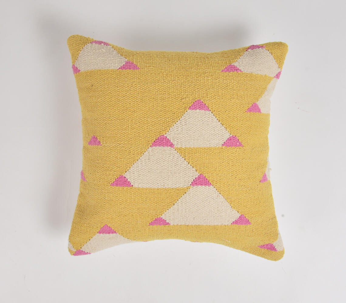 Abstract Triangle Golden Cushion cover - Yellow - VAQL10101170071