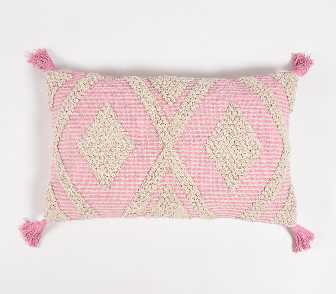 Diamond Bubblegum Lumbar Cushion cover - Pink - VAQL10101172796