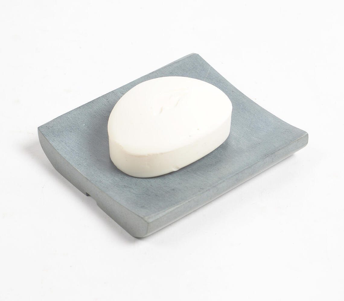 Hand Carved Palewa Stone Soap Dish - Natural - VAQL101013130974