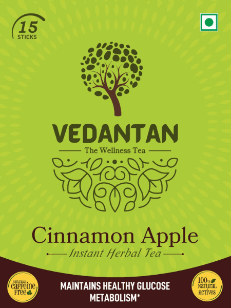 Vedantan Cinnamon Apple – Instant Herbal Green Tea