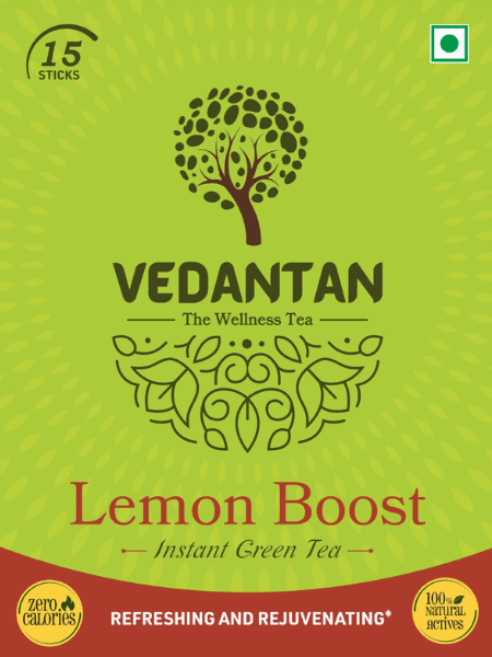 Vedantan Lemon Boost  – Instant Herbal Green Tea