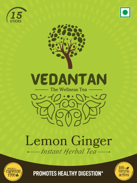 Vedantan Lemon Ginger   – Instant Herbal Green Tea