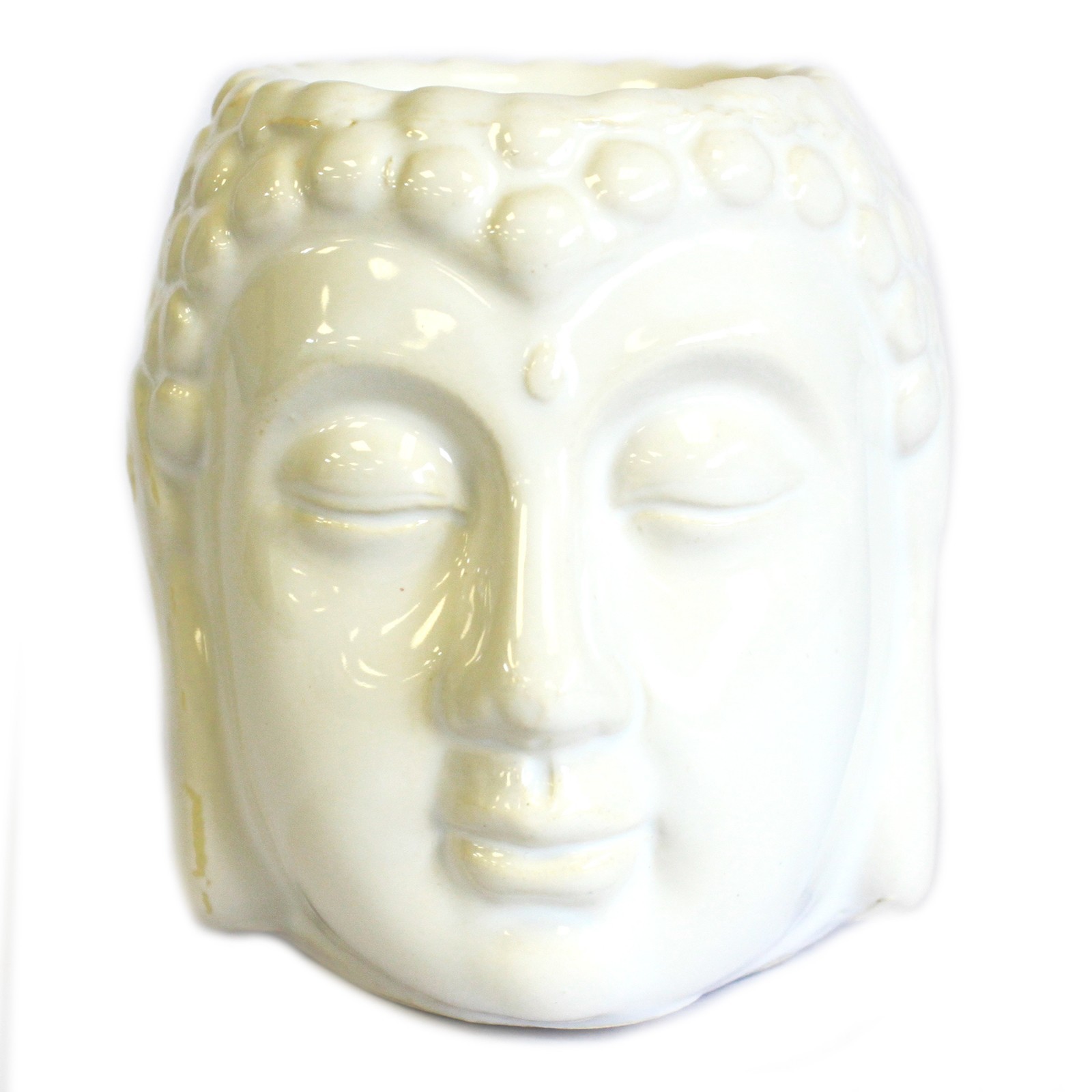 Buddha Oil Burner - White - 1 Piece (OBBB-02)