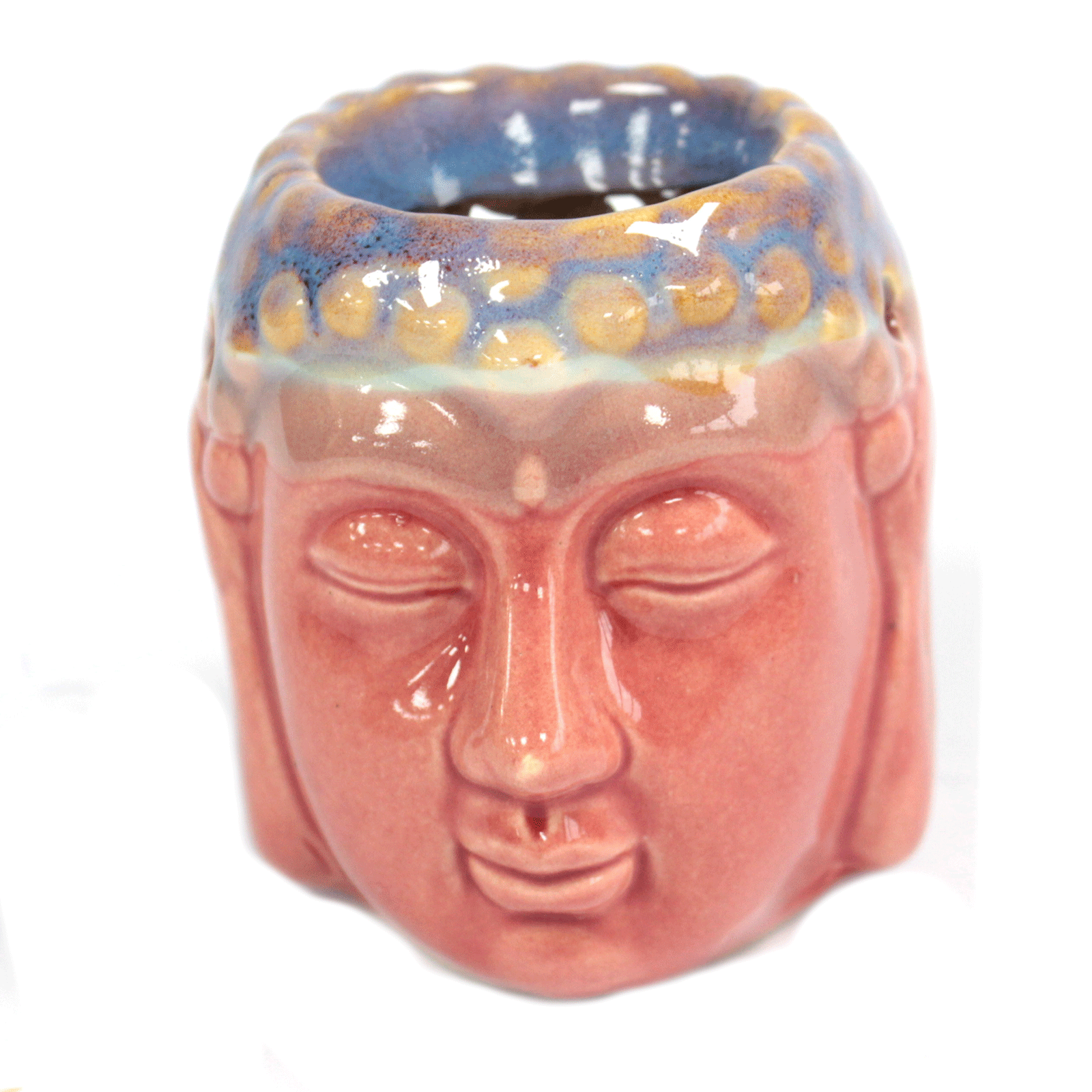 Buddha Oil Burner - Rose & Teal - 1 Piece (OBBB-07)