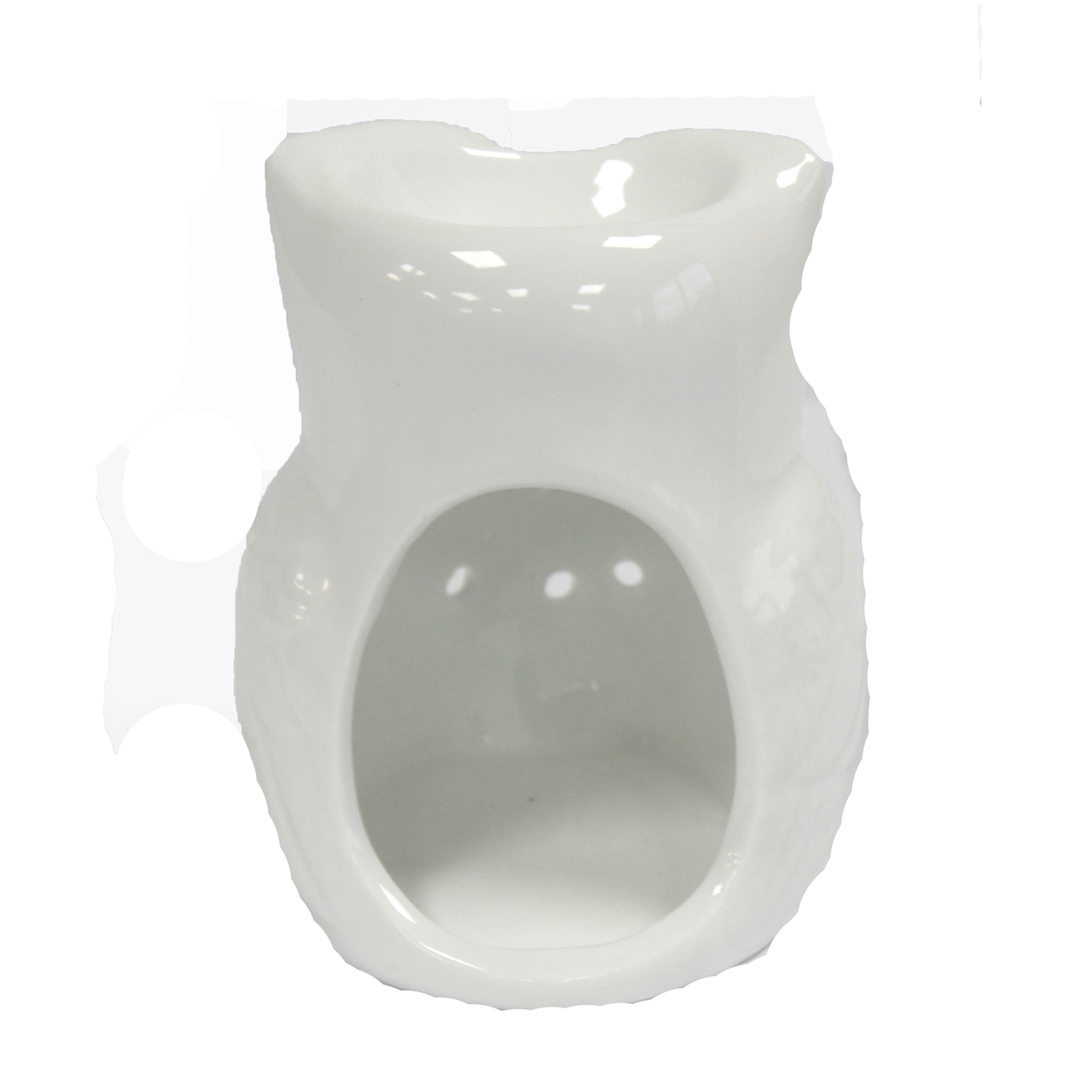Classic White Oil Burner - Tall Owl - 1 Piece (OBCW-06)