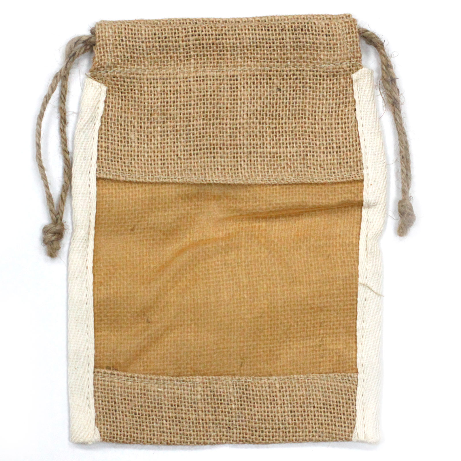 Med Washed Jute Pouch - 21x15cm - 1 Piece (NatWP-06)