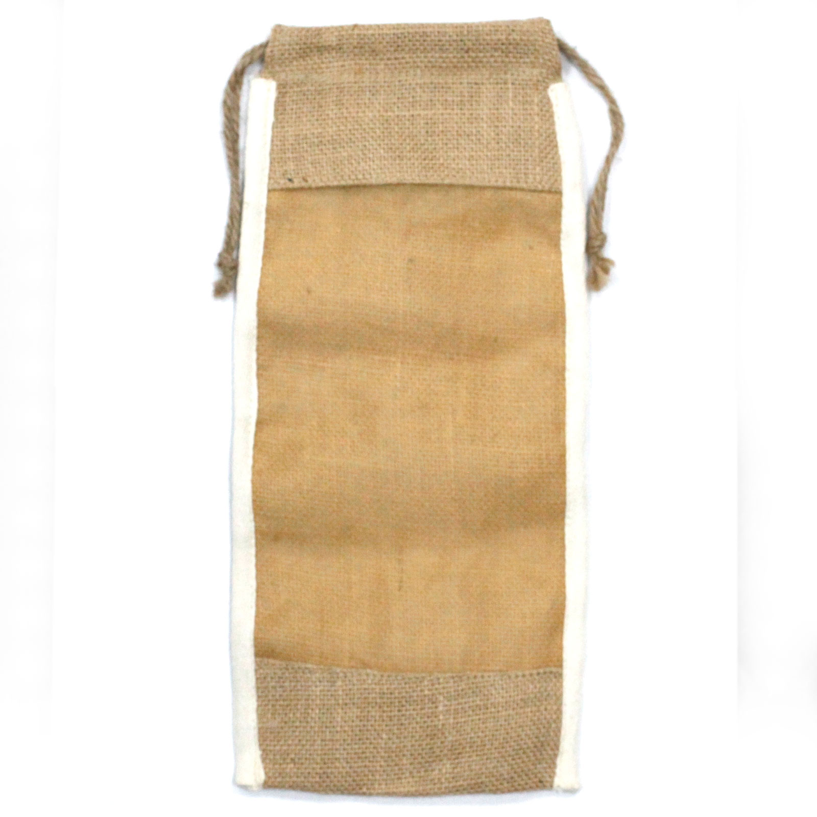 Long Washed Jute Pouch - 35x15cm - 1 Piece (NatWP-08)