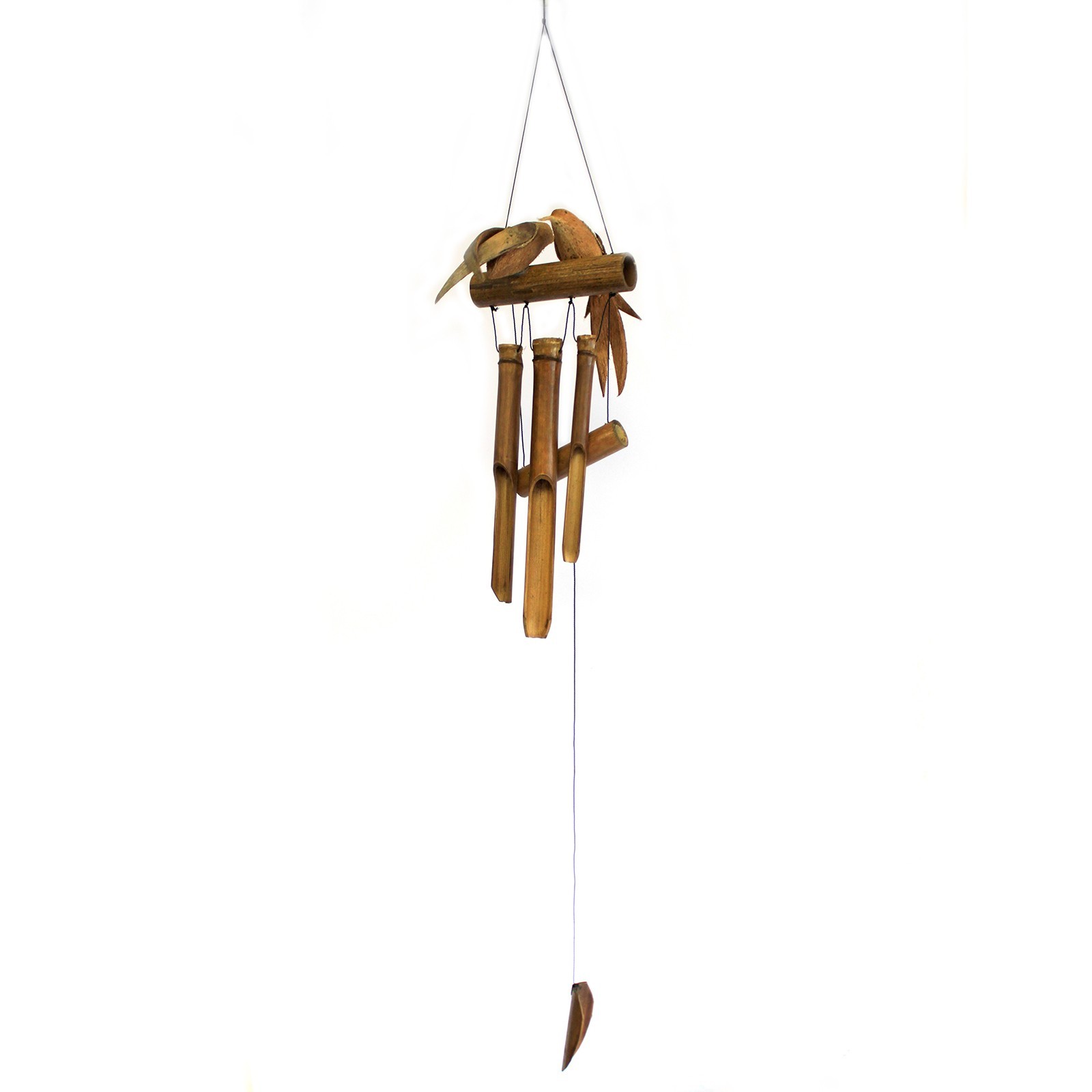1x Coconut Twin Birds Windchimes - 1 Piece (CocoW-02)
