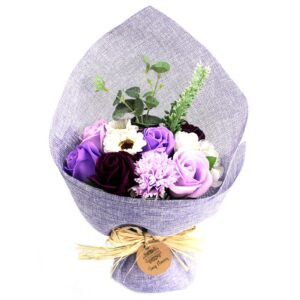 Standing Soap Flower Bouquet - Purple - 1 Piece (SFB-06)