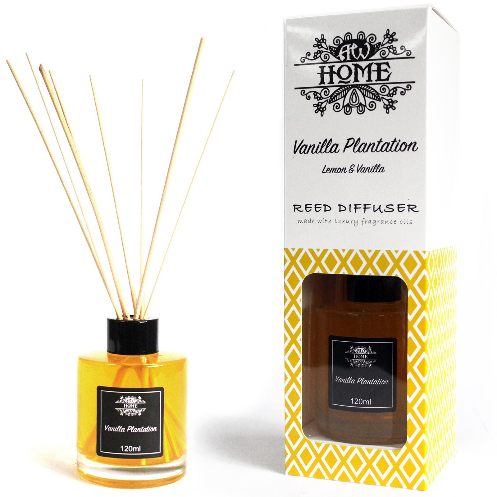 120ml Reed Diffuser -  Vanilla Plantation - 1 Piece (RDHF-03)