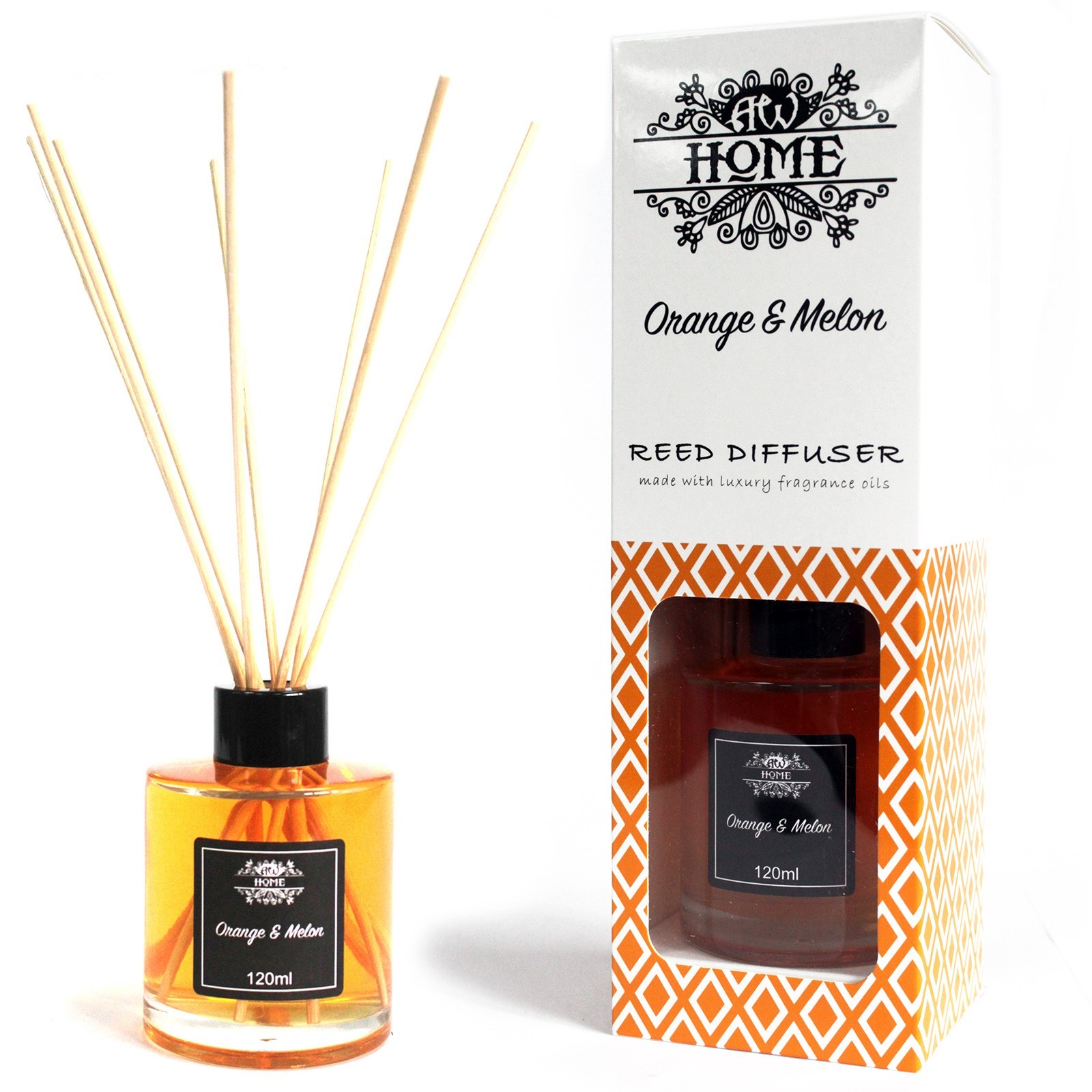 120ml Reed Diffuser - Orange & Melon - 1 Piece (RDHF-06)