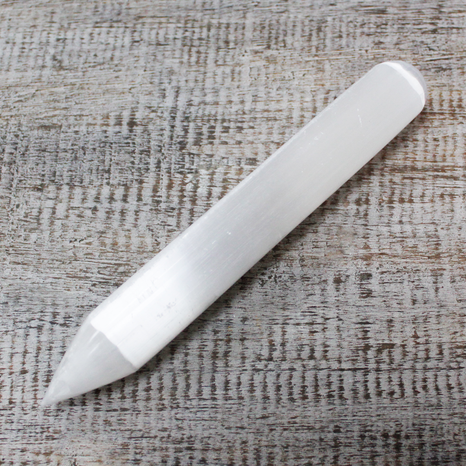 Selenite Wand - 16 cm (Point one End) - 1 Piece (SelW-02)