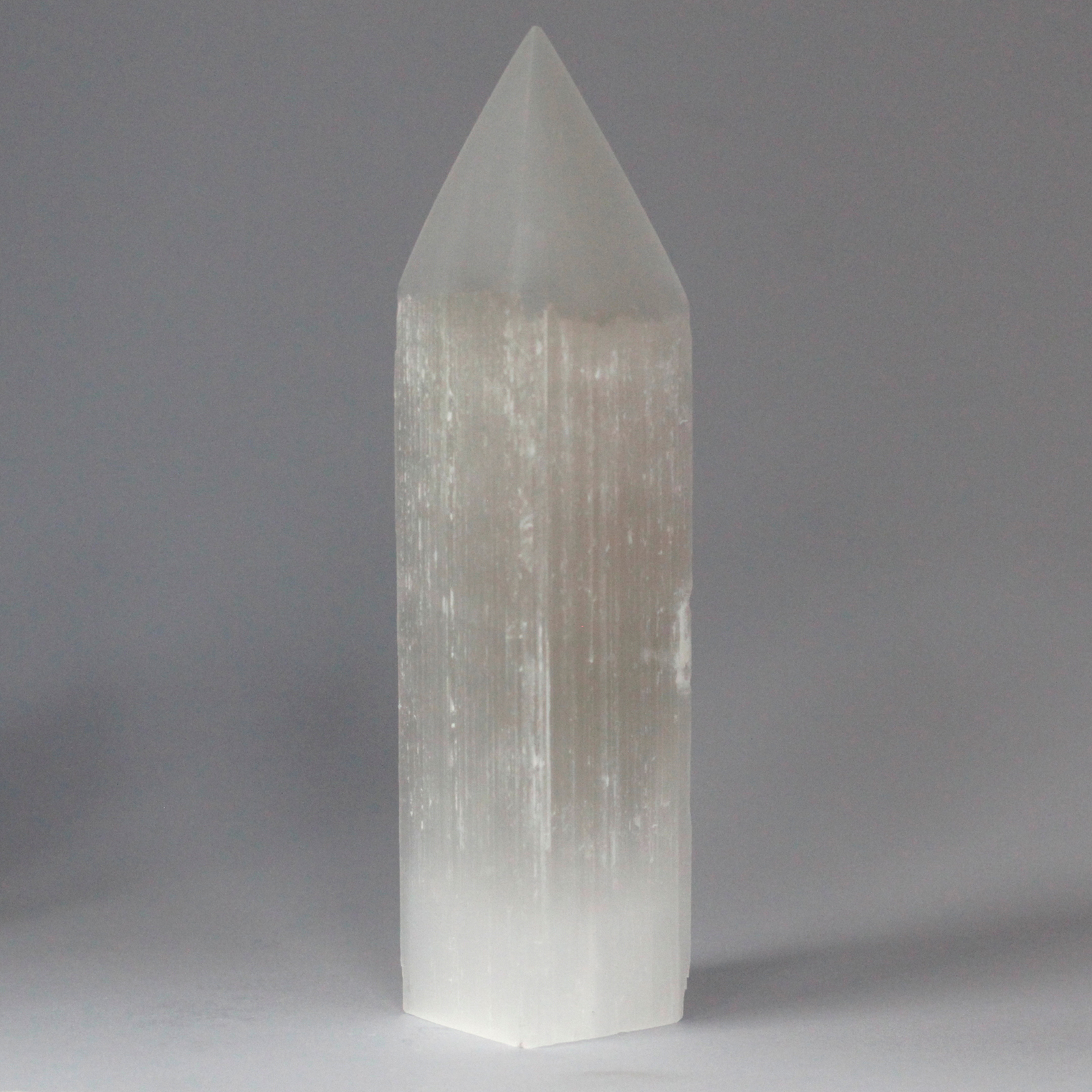 Selenite Pencil Point Tower - 20 cm - 1 Piece (SelT-12)