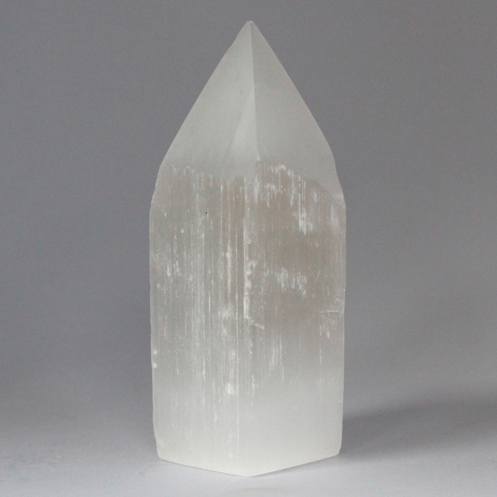 Selenite Pencil Point Tower - 15 cm - 1 Piece (SelT-11)
