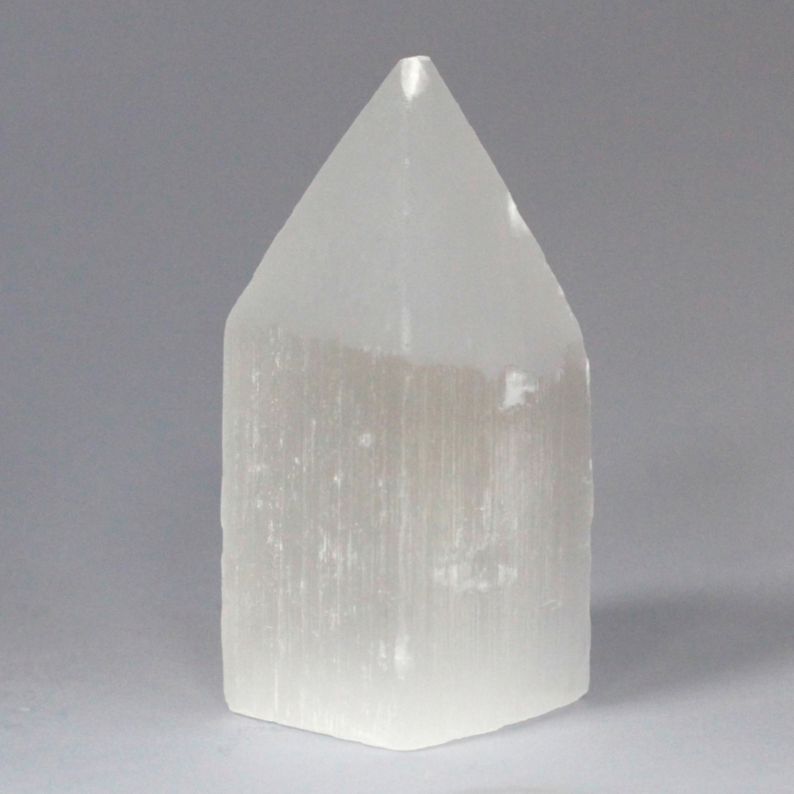 Selenite Pencil Point Tower - 10 cm - 1 Piece (SelT-10)