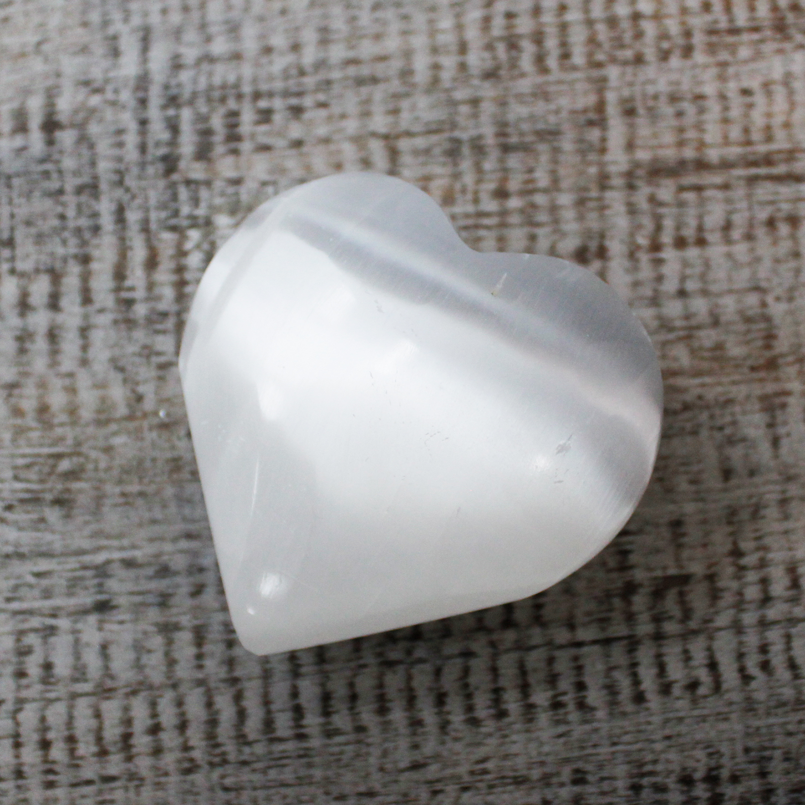 Selenite Heart - 5-6 cm - 1 Piece (SelW-09)