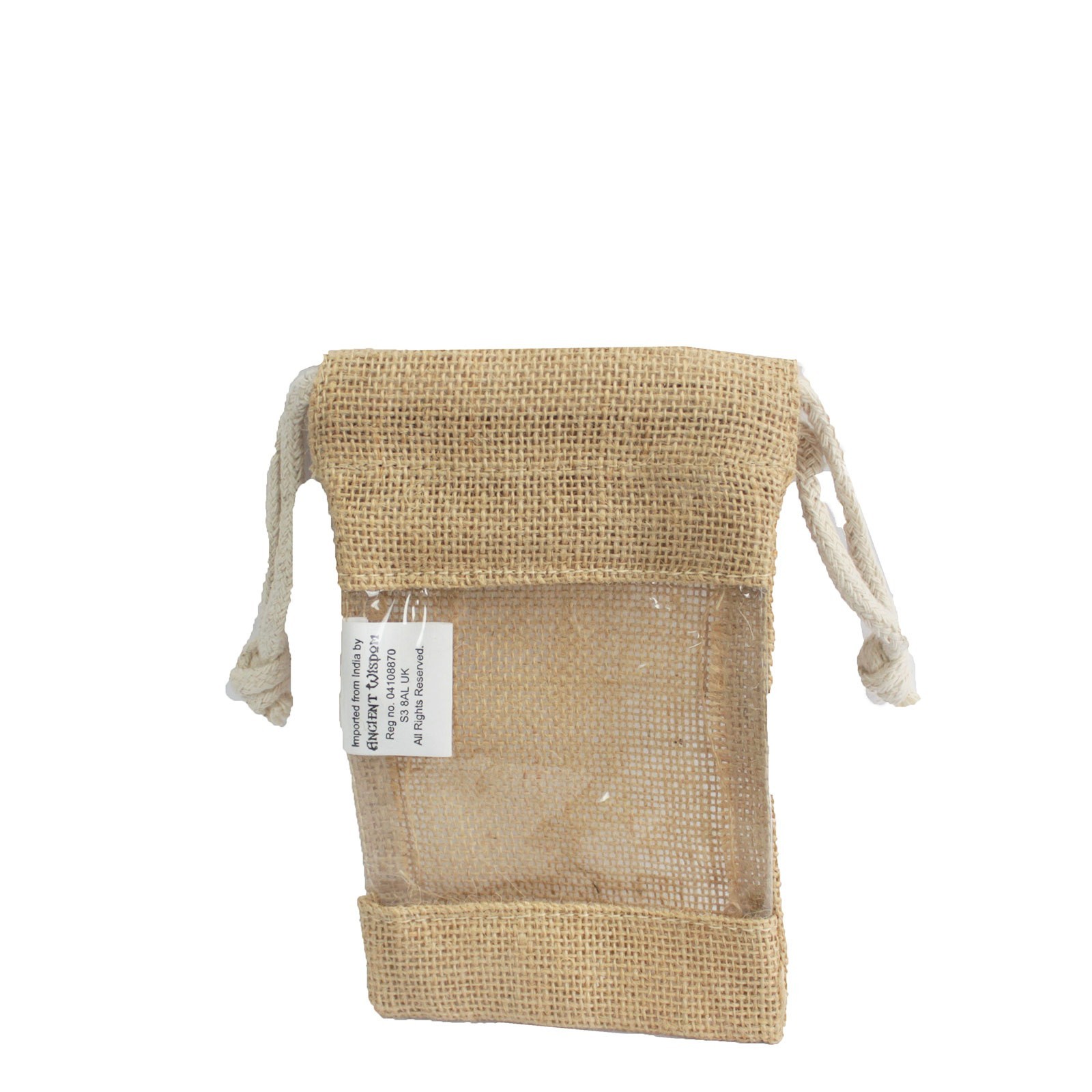 Small - Jute Window Bag 16x10cm - 1 Piece (JGP-03)