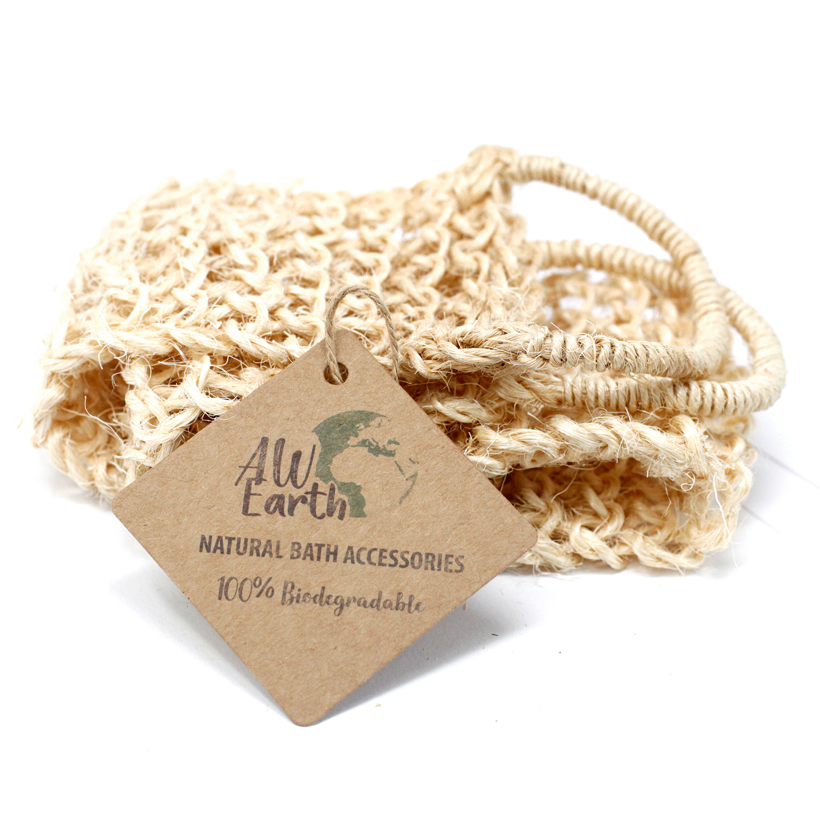 Sisal Sponge and Scrub - Exfoliating Back Scrub - 1 Piece (SisalS-06DS)