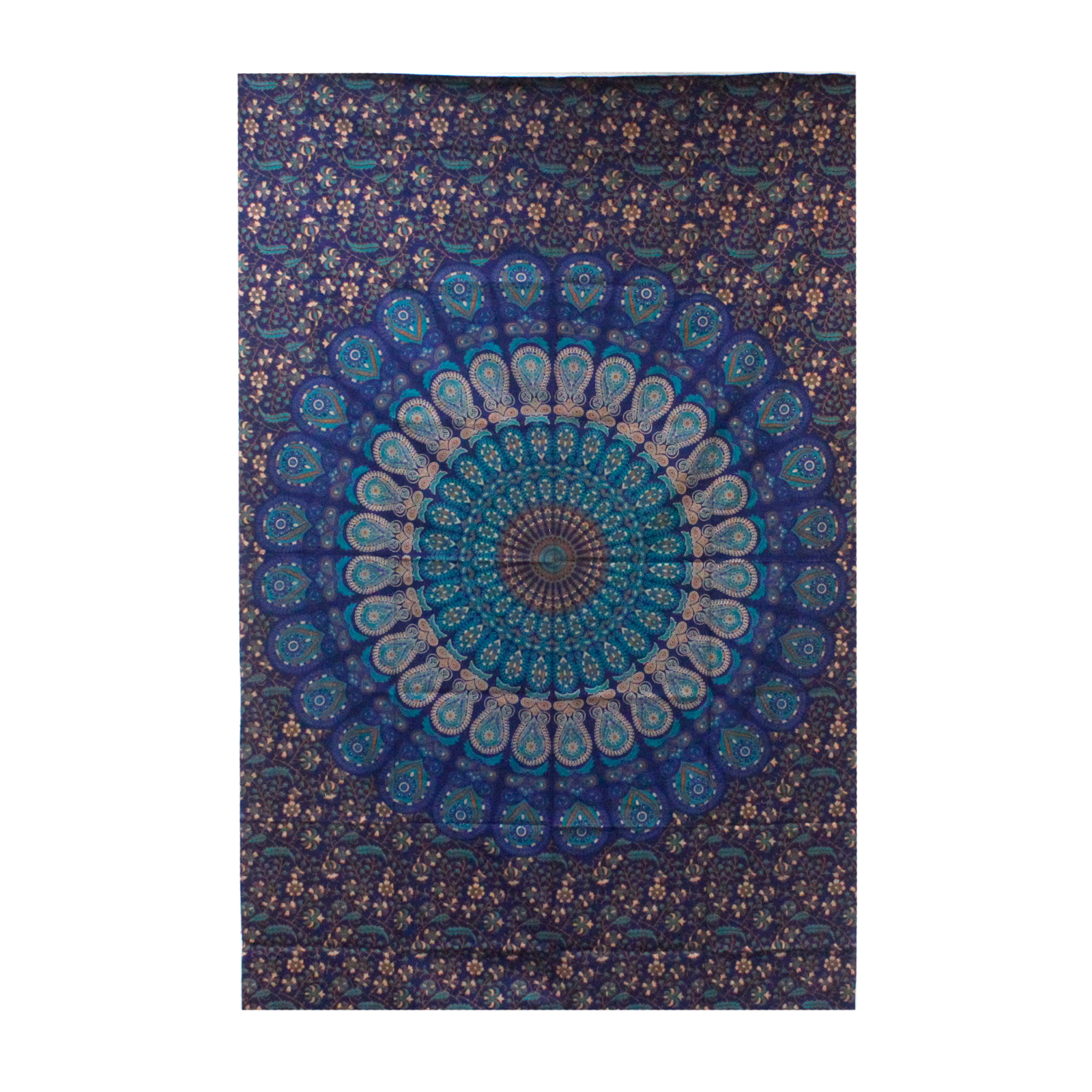 Double Cotton Bedspread + Wall Hanging - Classic Mandala 230cm x 200cm - 1 Piece (CBWH-01)