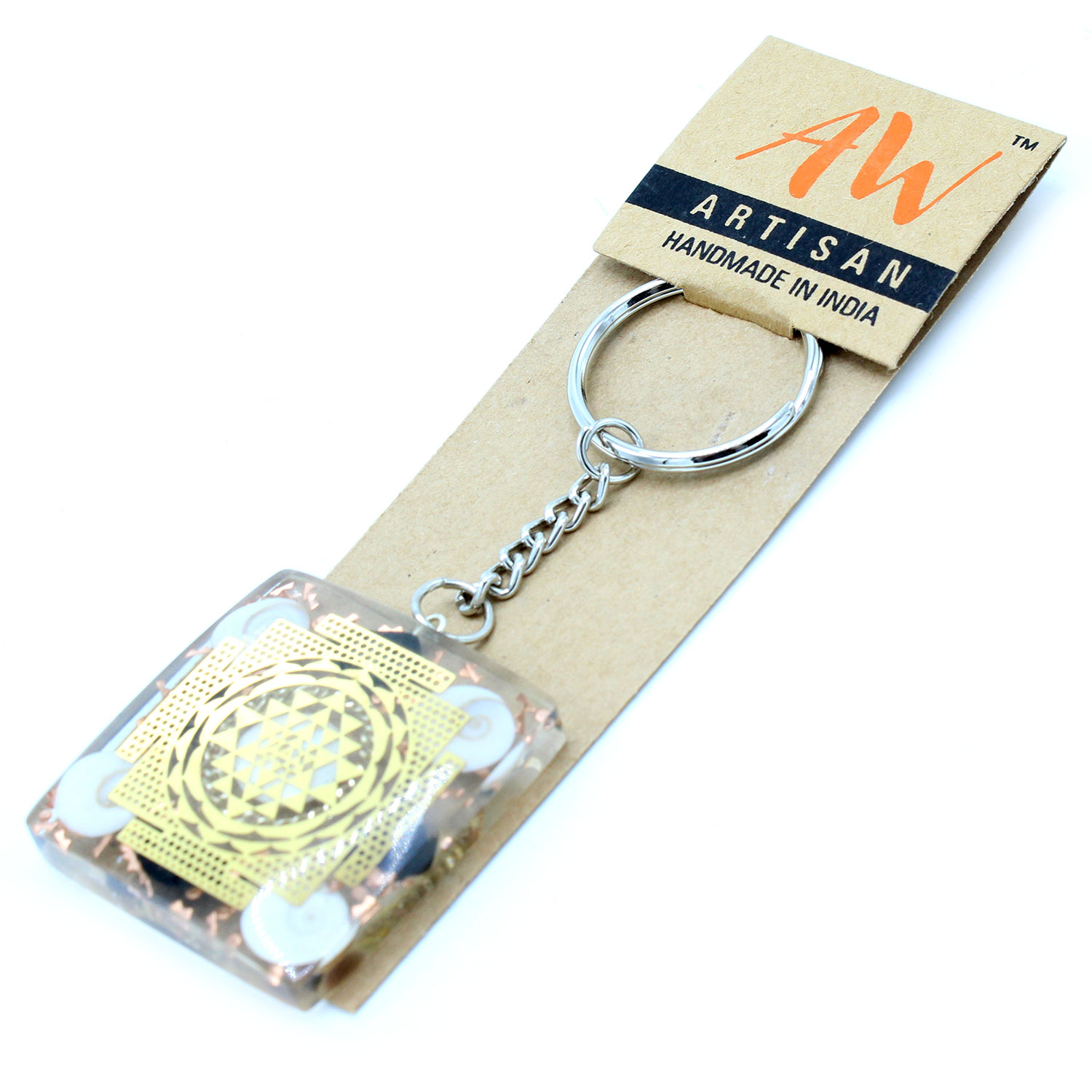 Orgonite Power Keyring - Home Protect Tourmaline - 1 Piece (OrgK-04)