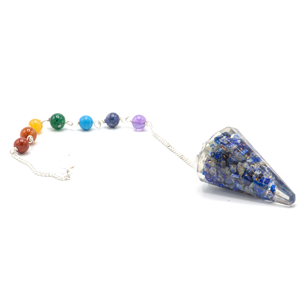 Orgonite Power Chakra Pendulum - Lapis - 1 Piece (OrgCP-04)