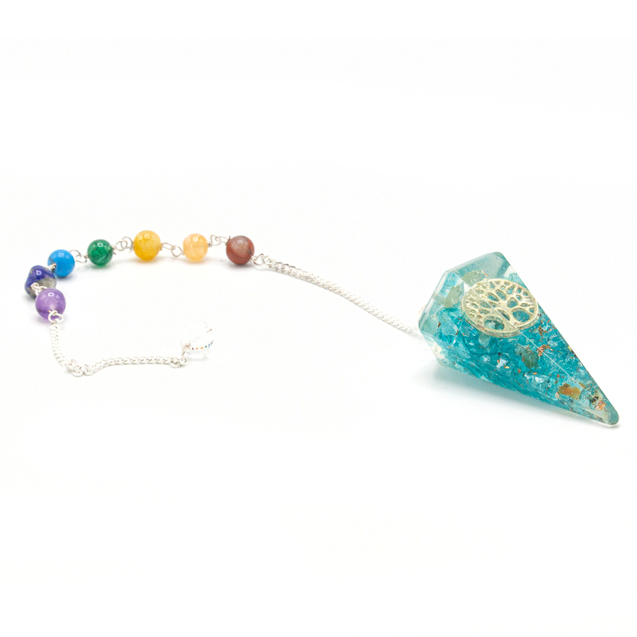 Orgonite Power Chakra Pendulum - Tree of Life - 1 Piece (OrgCP-07)