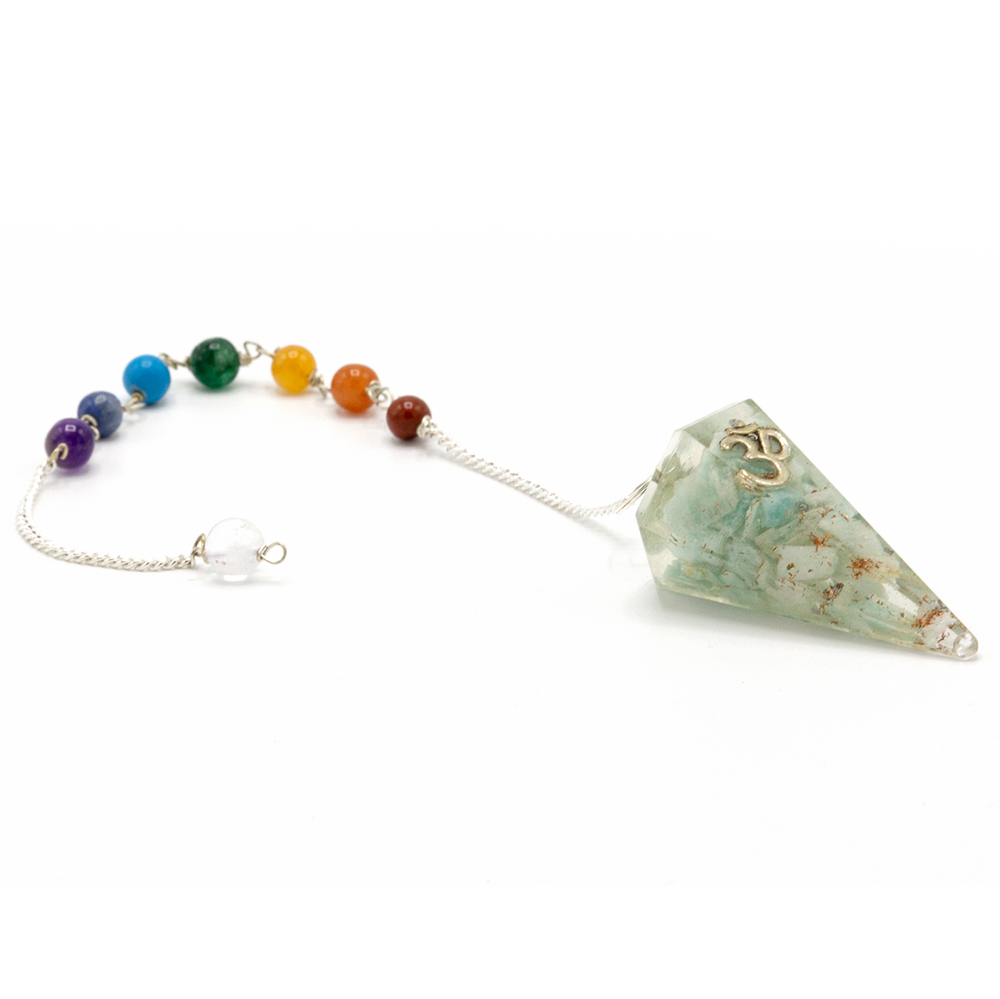 Orgonite Power Chakra Pendulum - Om - 1 Piece (OrgCP-11)
