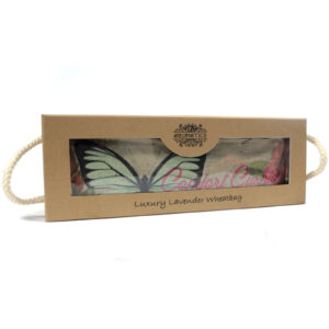 Luxury Lavender Wheat Bag in Gift Box - Butterfly & Roses - 1 Piece (AWHBL-03)