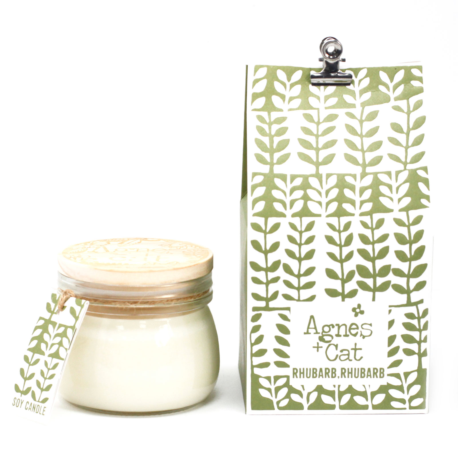 Small Kilner Jar Candle - Rhubarb Rhubarb - 1 Piece (ACKCM-04)