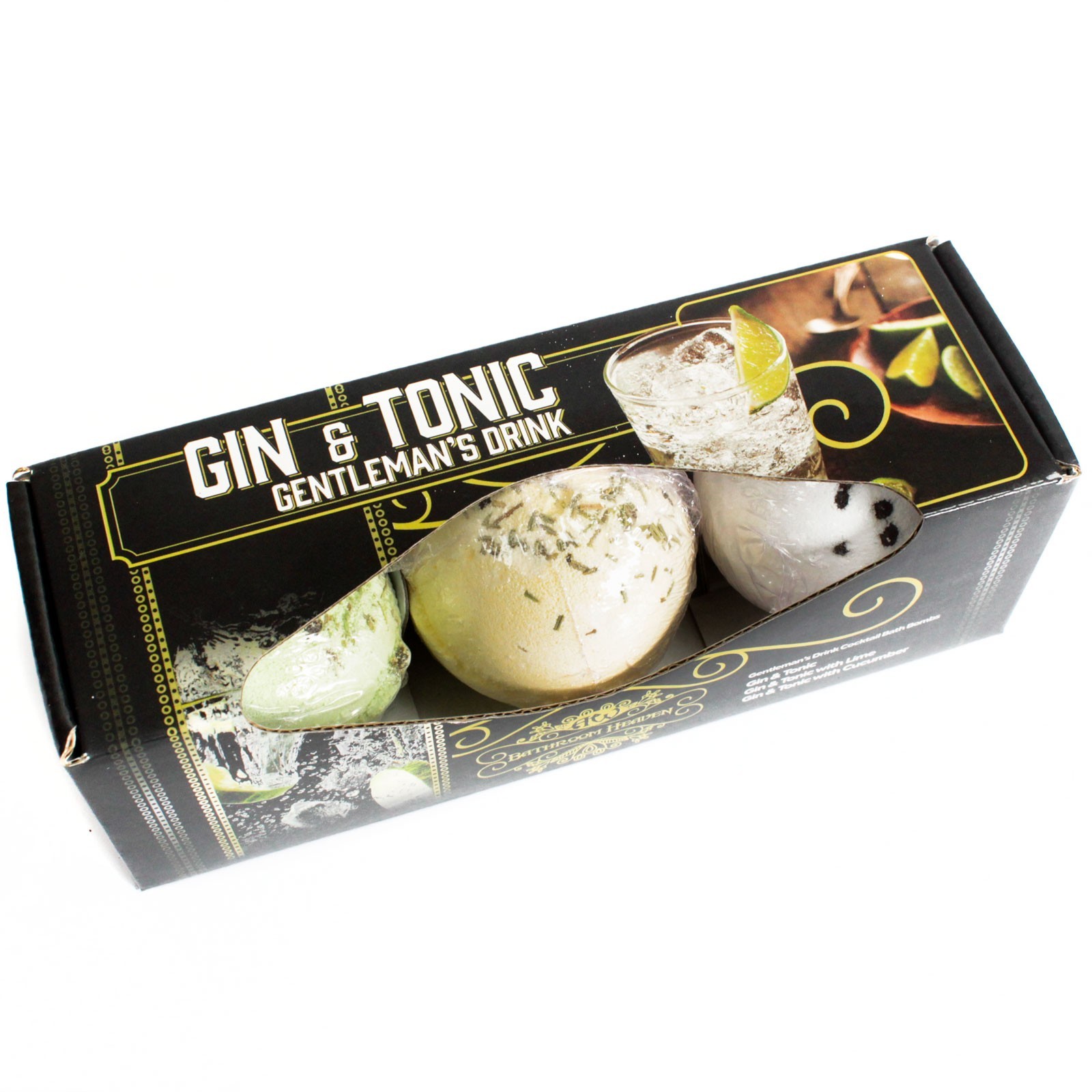 Set of Three Gin & Tonic Bath Bombs - 1 Piece (CBB-01)