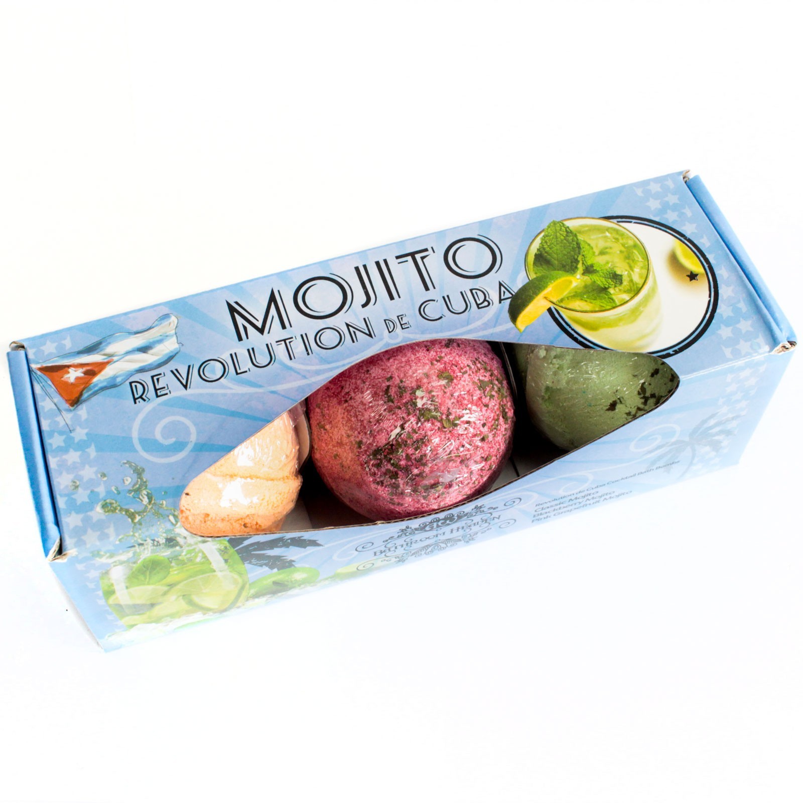 Set of Three Mojito Bath Bombs - 1 Piece (CBB-04)