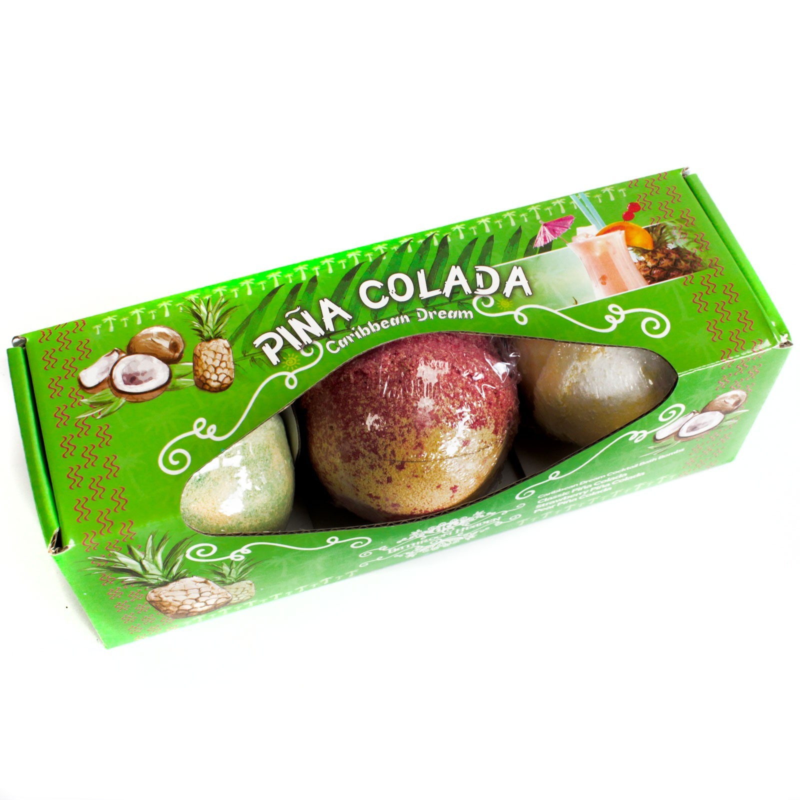 Set of Three Piña Colada Bath Bombs - 1 Piece (CBB-06)