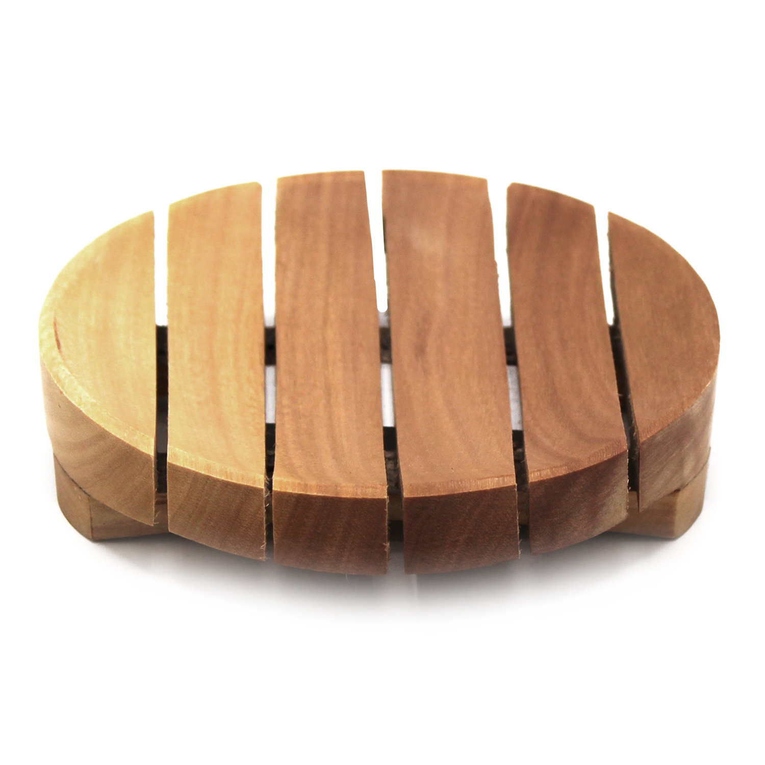 Classic Mahogany Soap Dish - Round - 1 Piece (MSD-08)