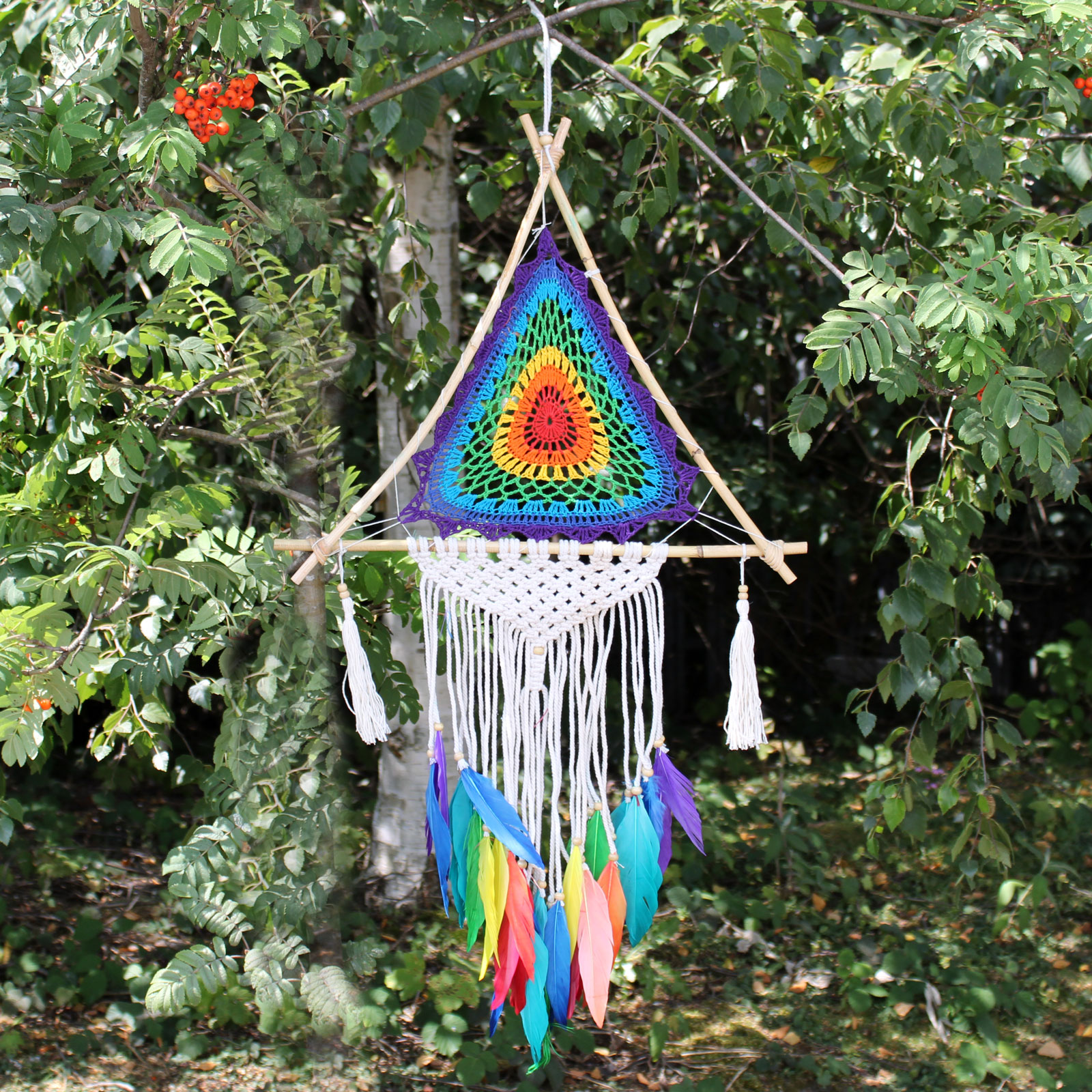 Bali Dreamcatchers - Large Multi Pyramid - 1 Piece (BDC-16)