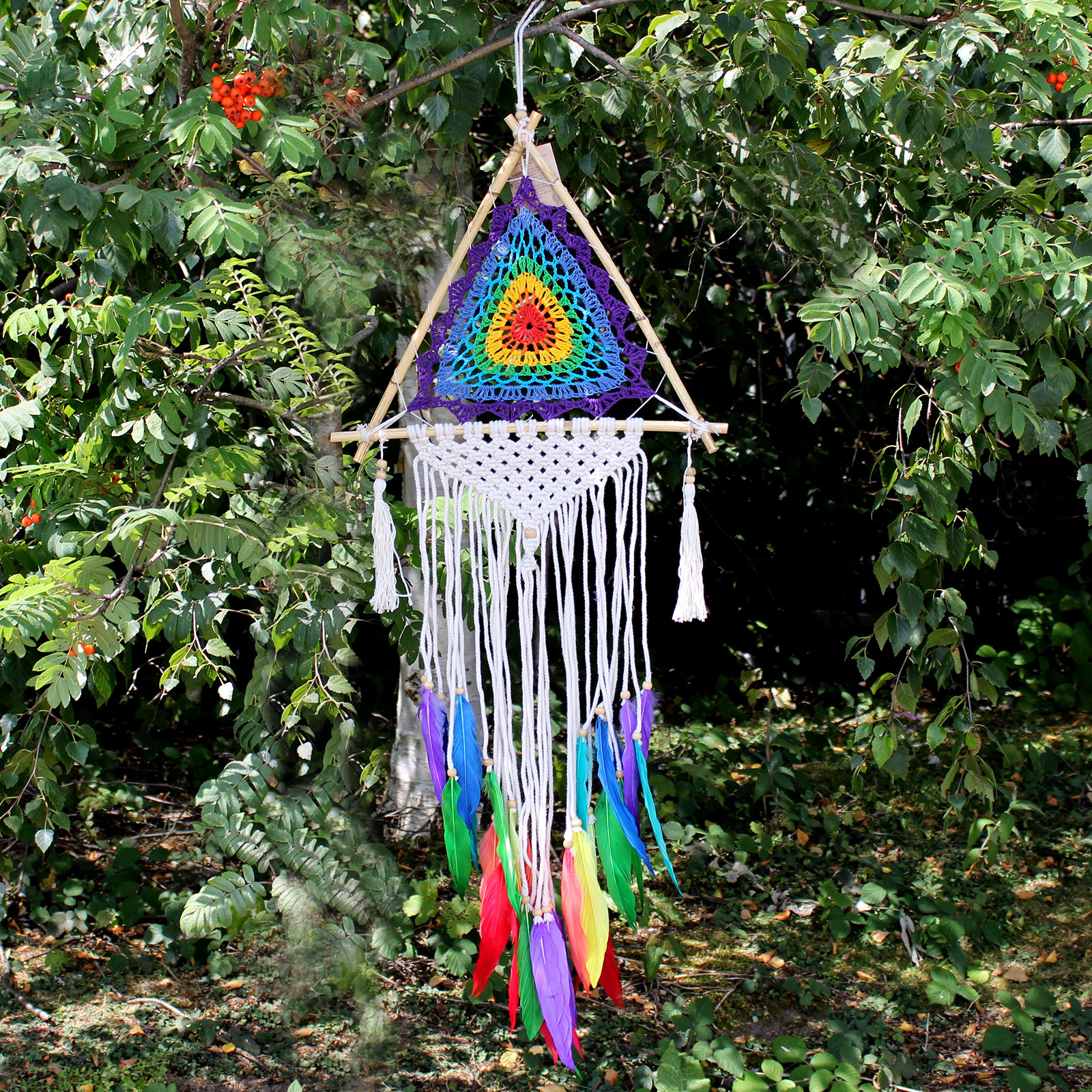 Bali Dreamcatchers - Med Multi Pyramid - 1 Piece (BDC-17)