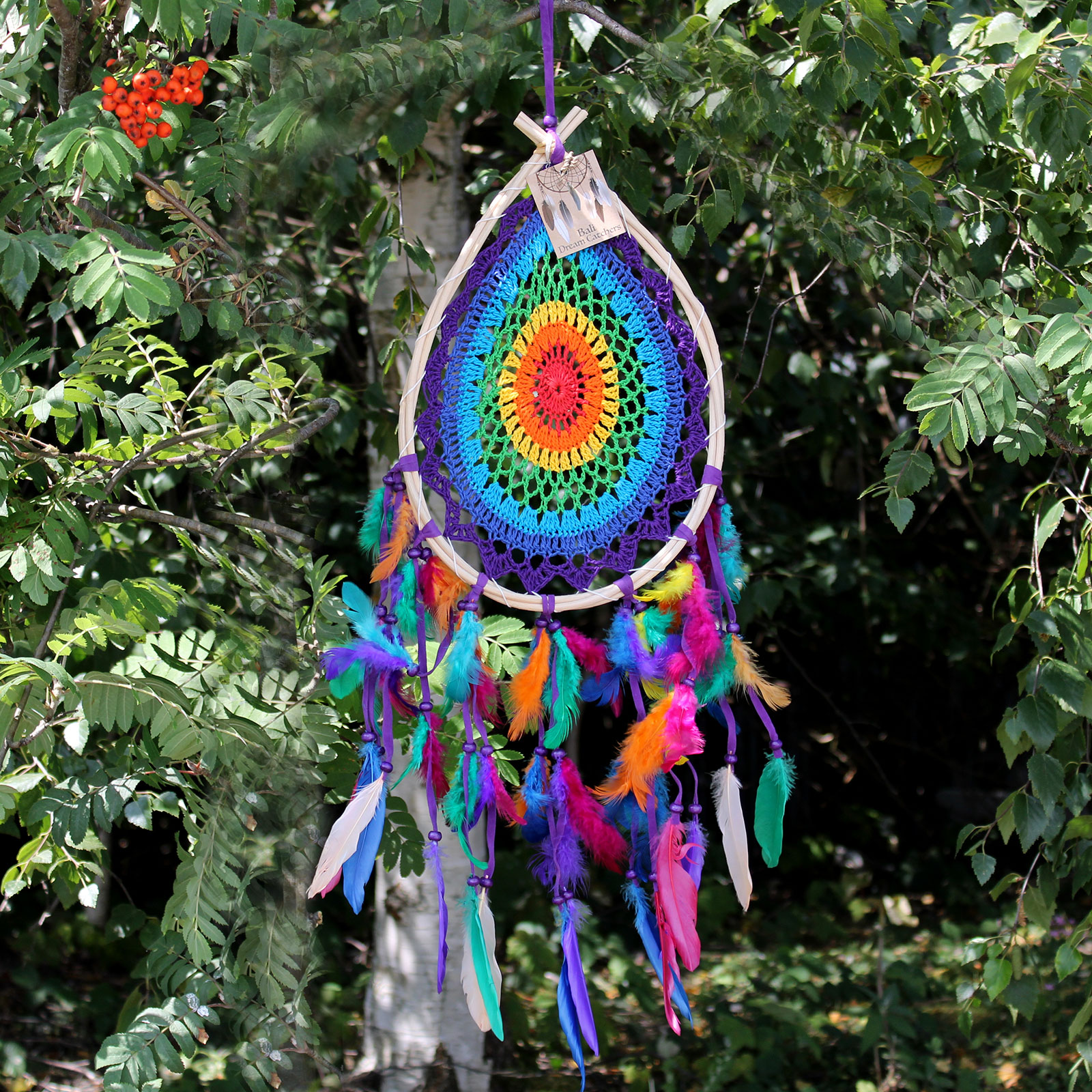 Bali Dreamcatchers - Large Multi Teardrop - 1 Piece (BDC-18)