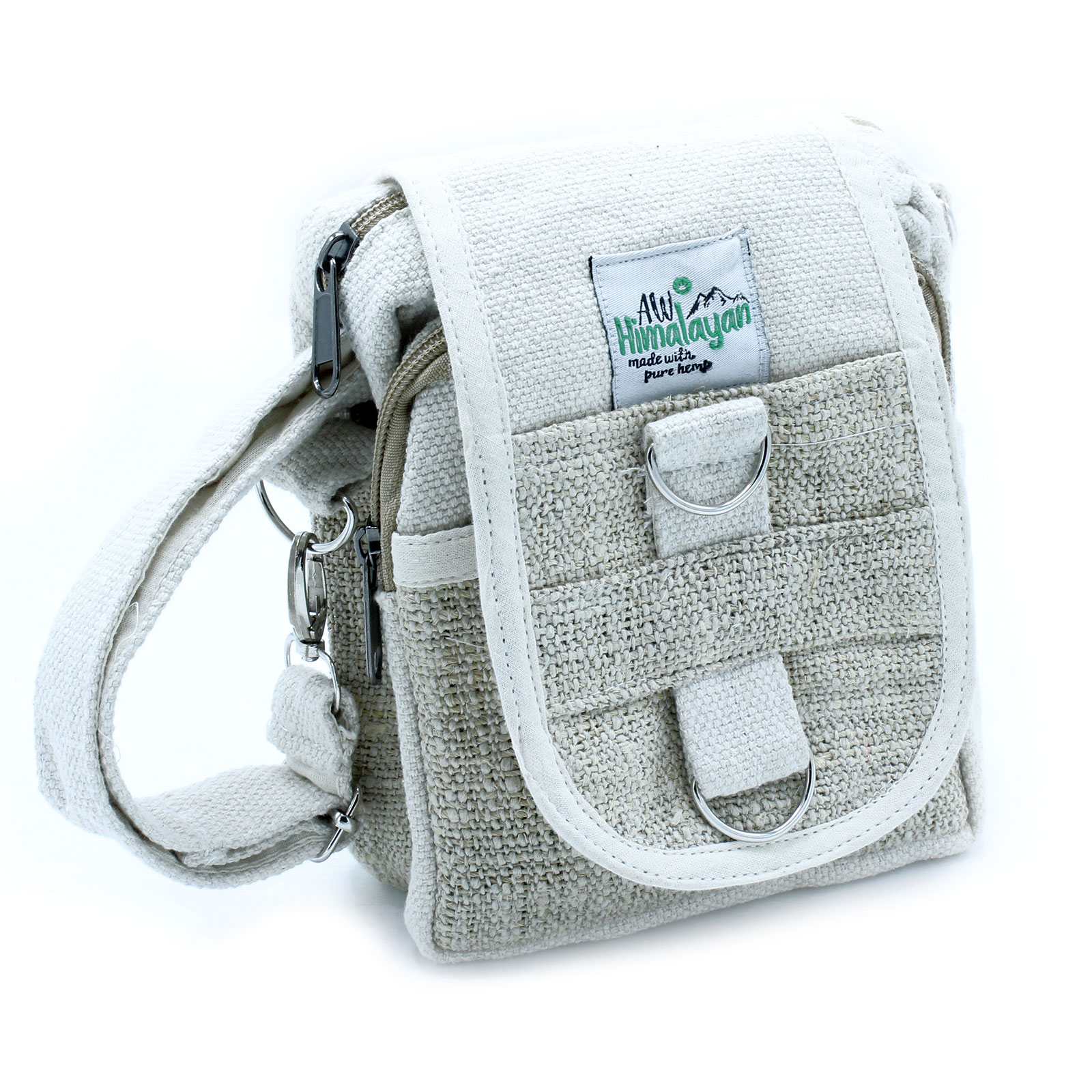 Body-Cross Natural Hemp & Cotton Travel Bag - 1 Piece (HempB-15)